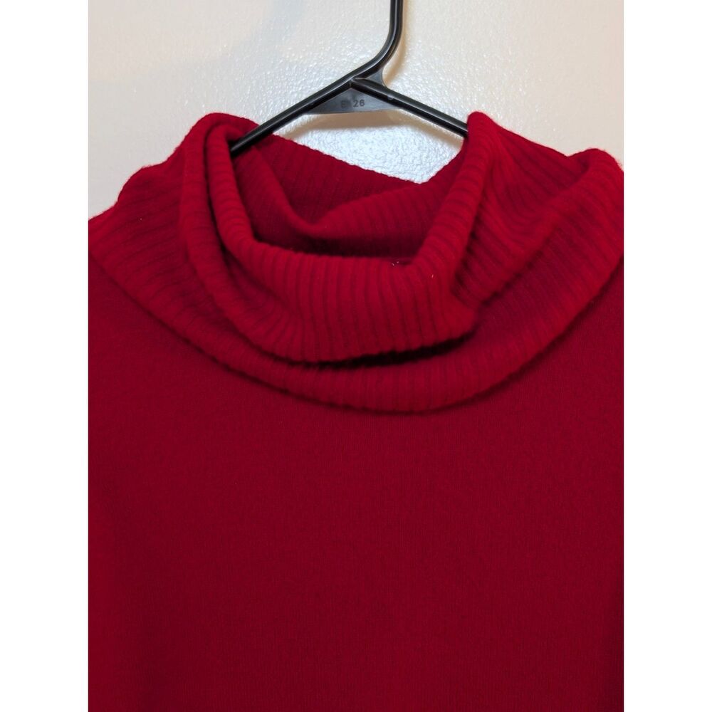 Vintage Jacques de Loux Chili Red Cashmere Sweater | Poetcore Quiet Luxury S/M - Picture 5 of 12